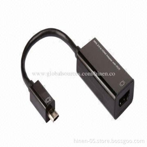 MHL2.0 to HDMI Adapter with RCP, Supports 1,920 x 1,080P Highest Video Resolution